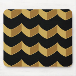 Mousepad Dourado negro