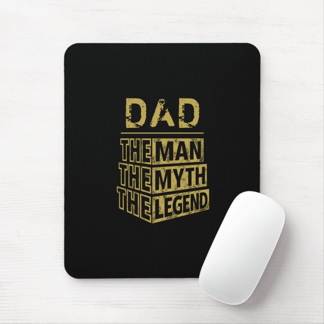 Mousepad Dourado Nome Personalizado O Homem O Mito A Legend (Com mouse)