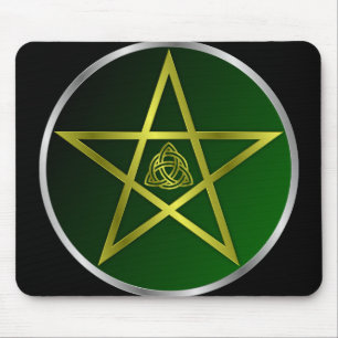 Mousepad Dourado pentáculo