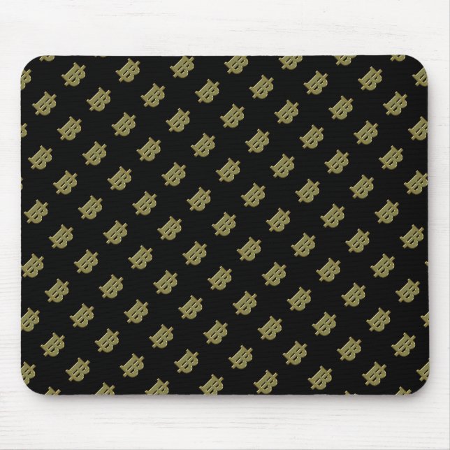Mousepad DOURADO SINAL BAHT ฿ Moeda Tailandesa ฿ (Frente)