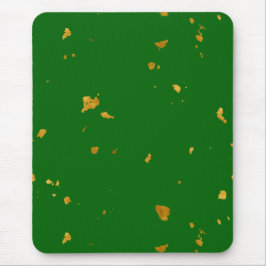 Mousepad Dourados Flakes em Emerald Green