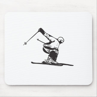 Mousepad Downhill Skiing Skier 