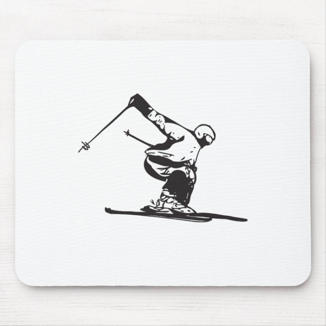 Mousepad Downhill Skiing Skier  (Frente)