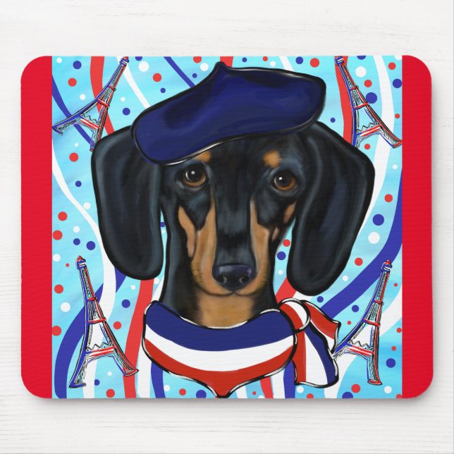 Mousepad Doxie Francês (Frente)