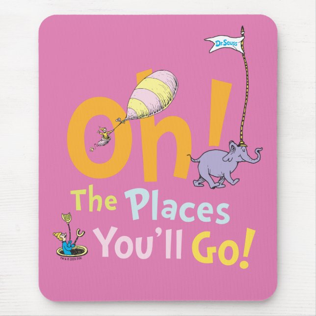 Mousepad Dr. Seuss | Ah! O Desfile de Lugares (Frente)
