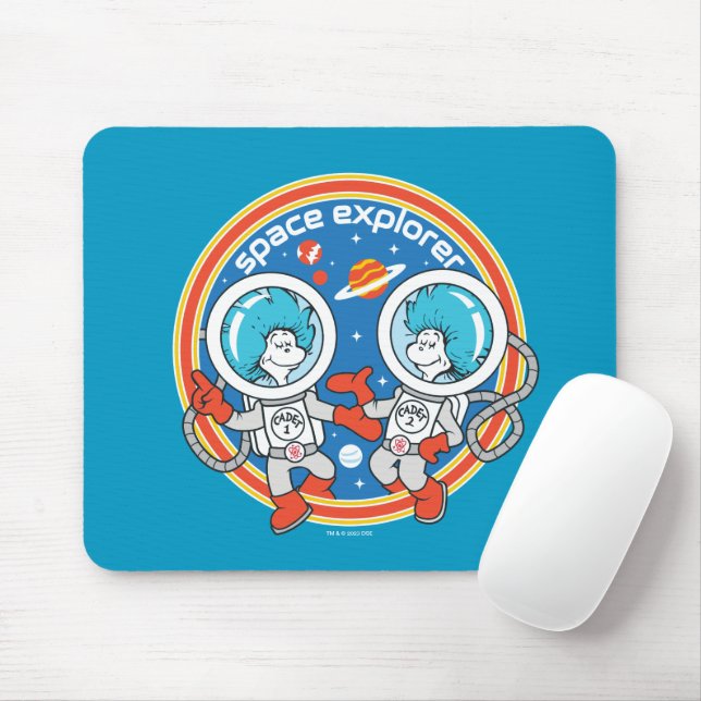 Mousepad Dr. Seuss | Cadete Um Explorador de Espaço (Com mouse)