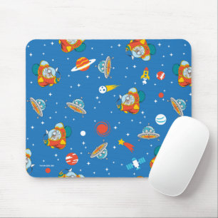 Mousepad Dr. Seuss Gato no Padrão Espacial do Chapéu