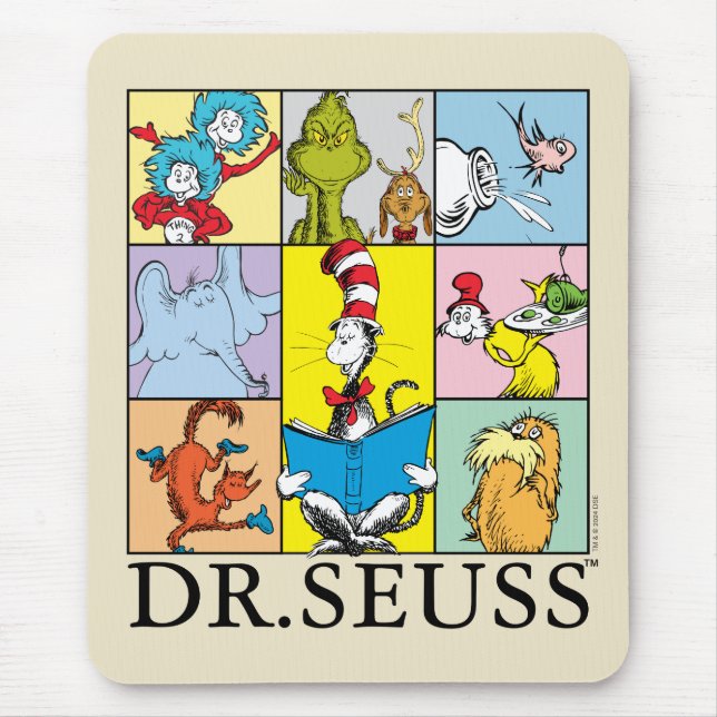Mousepad Dr. Seuss | Histórias Gráfico (Frente)
