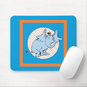 Mousepad Dr. Seuss Horton Ouve Um Quem Pontos Polka Laranja