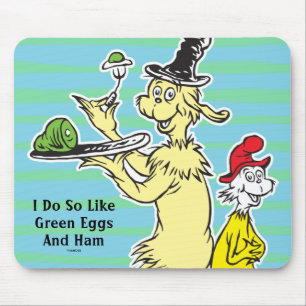 Mousepad Dr. Seuss Ovos Verdes e Presunto Amigo & Sam-I