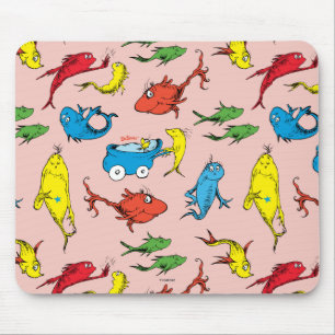 Mousepad Dr. Seuss Um Peixe Dois Peixes Padrão