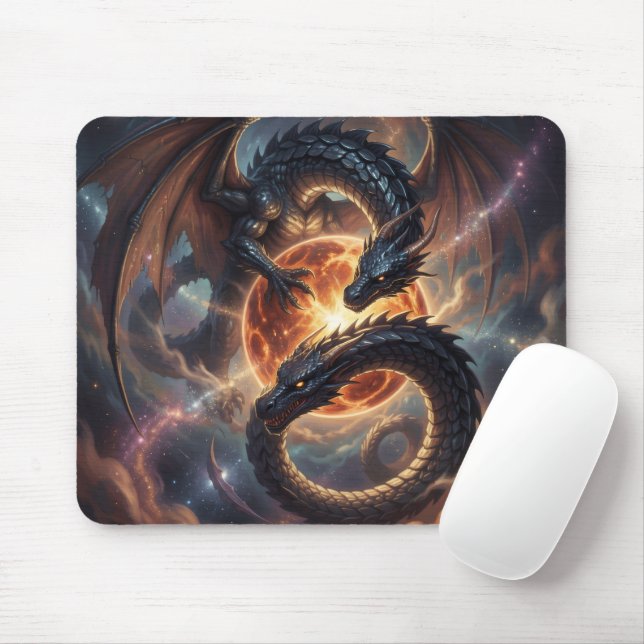 Mousepad Drachenwelt – Das Reich aus Feuer und Magie´3 (Com mouse)