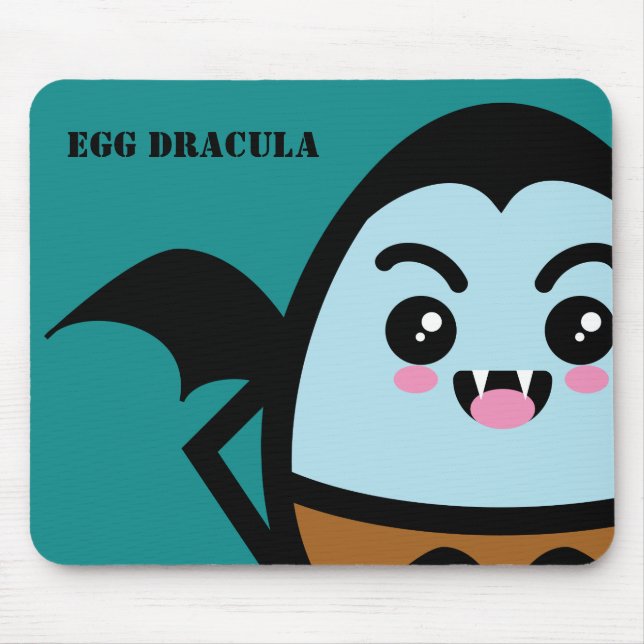 Mousepad Drácula do Ovo Assustador - Dia das Bruxas (Frente)