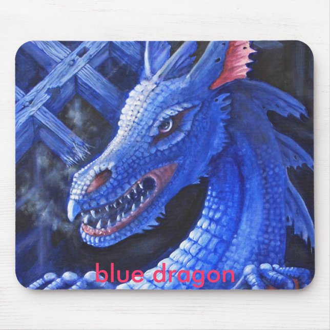 Mousepad Dragão azul (Frente)
