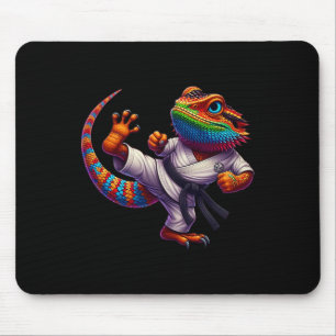 Mousepad Dragão Barbudo Alto Karate Samurai Ninj