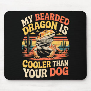 Mousepad Dragão Barbudo Resfriador Réptil Animal Barbudinho