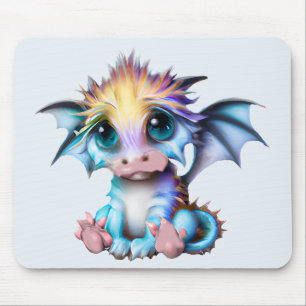 Mousepad Dragão-bebê Kawaii, bonito e adorável