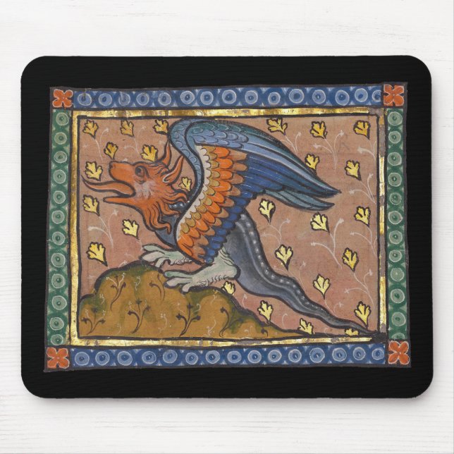 Mousepad Dragão Bestiário Medieval c. 1270 (Frente)