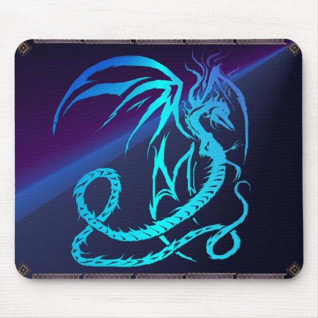Mousepad Dragão Bicho-Elétrico simples (Frente)