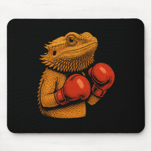 Mousepad Dragão Carborado Vestido Como Uma Boxineira Engraç