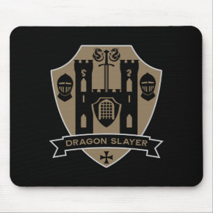 Mousepad Dragão Cavaleiro Medieval