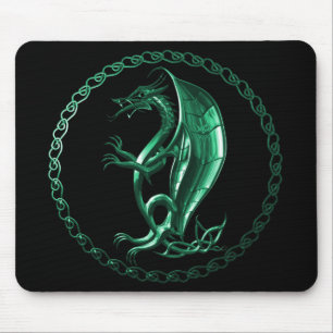 Mousepad Dragão celta verde