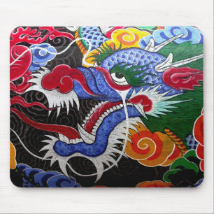 Mousepad Dragão colorido