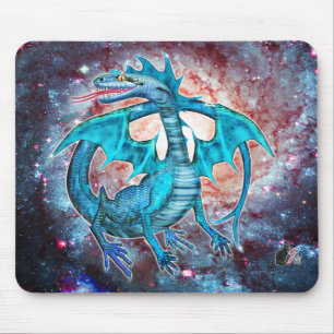 Mousepad Dragão Cósmico Turquesa