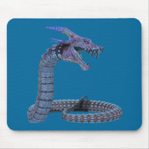 Mousepad Dragão de Fantasia Azul