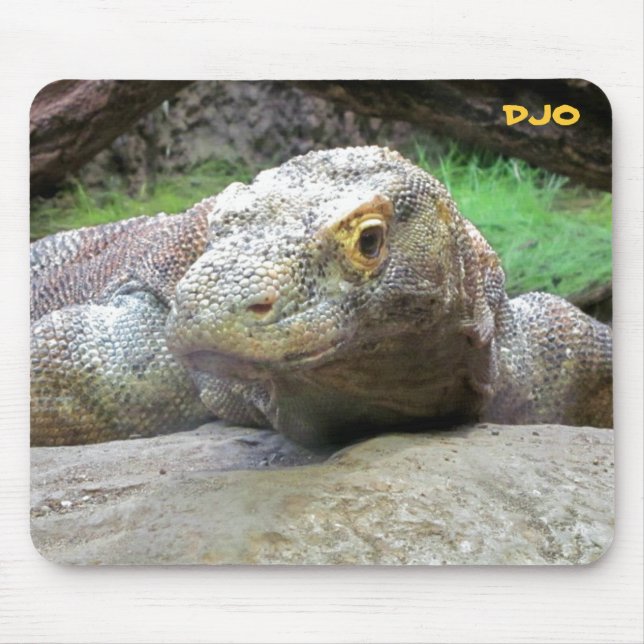 Mousepad Dragão de Komodo grande (Frente)