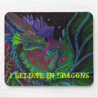 Mousepad DRAGÃO DE NÉON 1 que eu acredito nos dragões