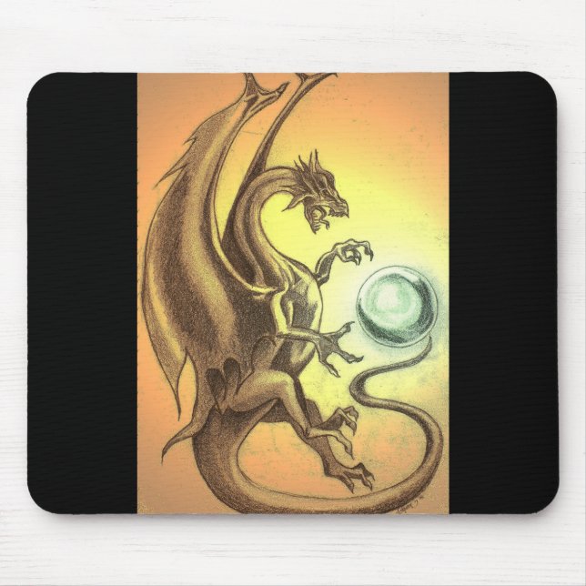 Mousepad Dragão do por do sol (Frente)
