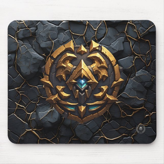 Mousepad Dragão Dourado Wyrm Gaming (Frente)