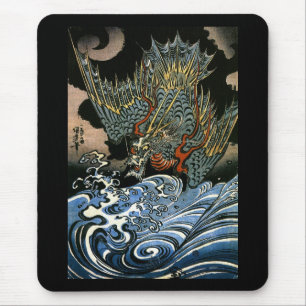 Mousepad Dragão e Espírito Água Kuniyoshi Belas Artes Ja