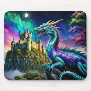 Mousepad Dragão Iridescente Guarda Sua Terra