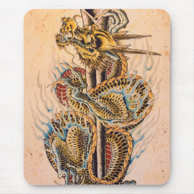 Mousepad Dragão japonês (Frente)