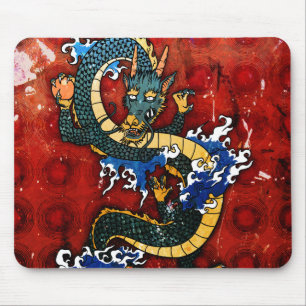Mousepad Dragão Japonês - Boa Fortuna
