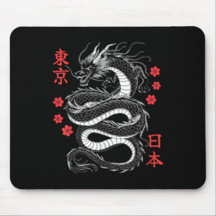 Mousepad Dragão Japonês Tóquio Japão anos 80 Ani Mítico Asi