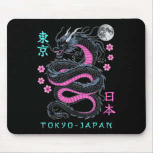 Mousepad Dragão Japonês Tóquio Japão anos 80 Ani Mítico Asi
