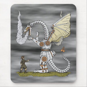 Mousepad Dragão Mecânico