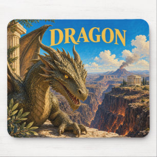 Mousepad Dragão, Monstro de Fantasia Gótica
