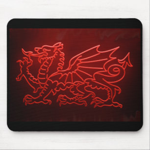 Mousepad Dragão Mosepad de néon de Galês, Mousemat