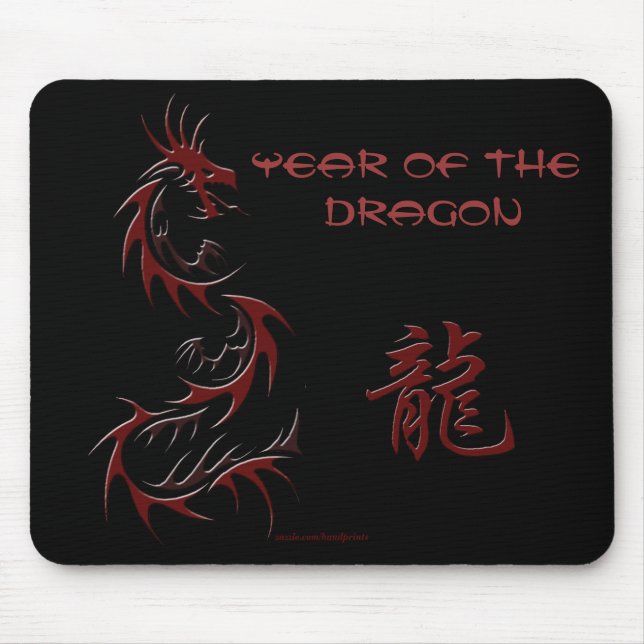 Mousepad Dragão-Mousepad Chinês (Frente)