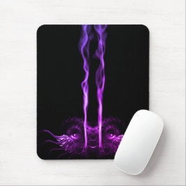 Mousepad Dragão Negro e Roxo Fumaça