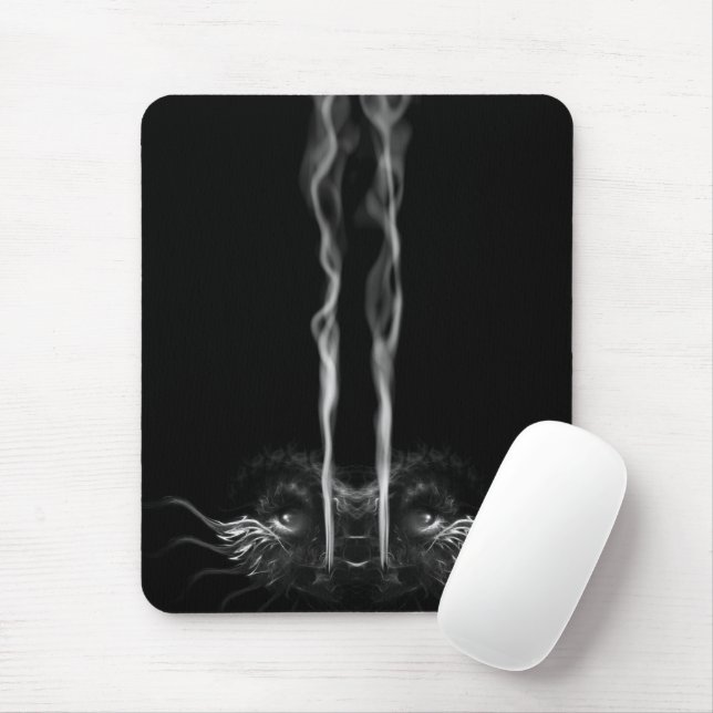 Mousepad Dragão Negro Fumado (Com mouse)