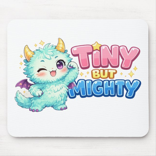 Mousepad Dragão Pequeno Mas Poderoso (Frente)