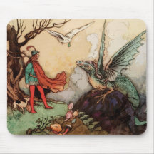 Dragão Príncipe Fantasia Art Mouse Pad, Magia