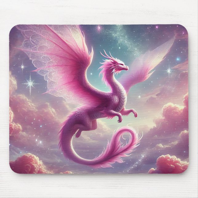 Mousepad Dragão Rosa (Frente)