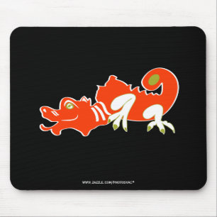 Mousepad Dragão vermelho