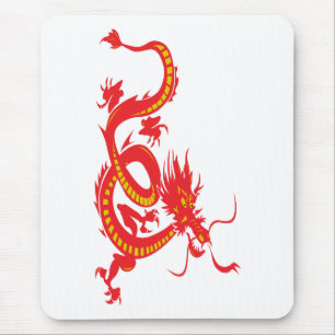 Mousepad Dragão Vermelho de Ano Novo Chinês